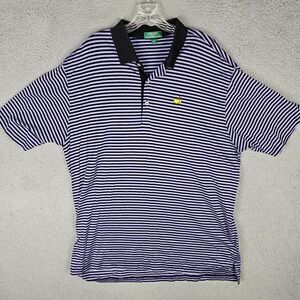 Peter Millar Polo Shirt Mens 2XL Striped Masters Golf Club Short Sleeve M15C1501